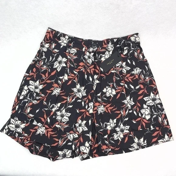 NWT Rag & Bone Ivy Printed Linen Shorts Size 0 - Picture 11 of 15